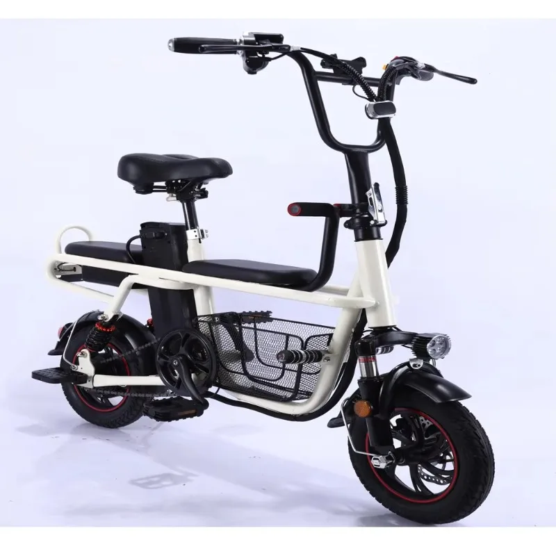 The latest tandem electric bicycle with a basket (FP-ES-ZLJ19003)