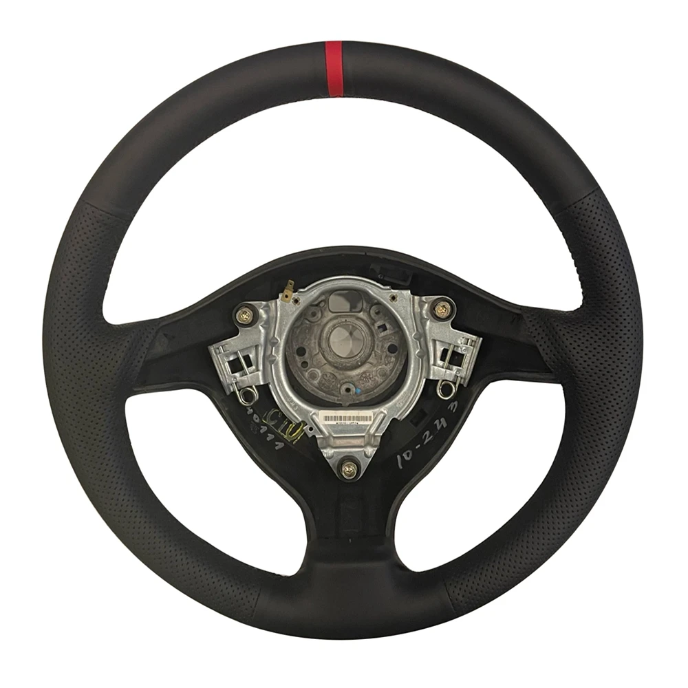 Customized Braid Car Steering Wheel Cover Anti-Slip PU Leather For Volkswagen VW Golf 4 Passat B5 Polo Seat Leon Car Accessories
