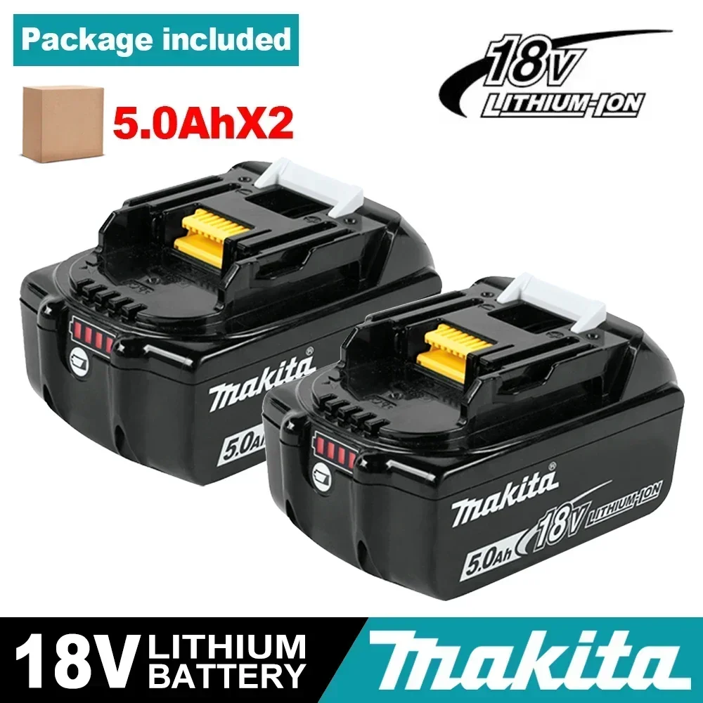 Originele Makita 18V 6A Oplaadbare Accu voor Elektrische Gereedschappen 18V Makita met LED Li-ion Vervanging LXT BL1860B BL1860 BL1850 Oplader