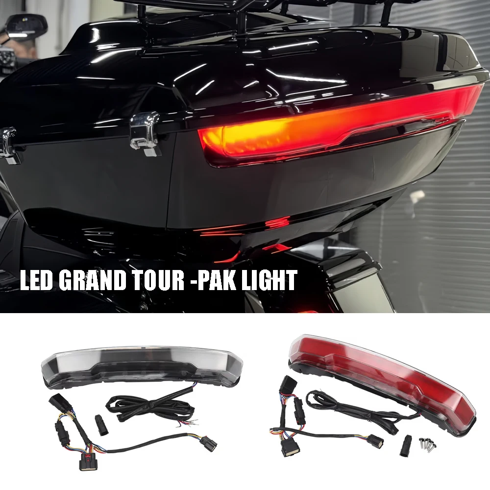 Motorcycle LED GRAND TOUR-PAK LIGHTBAR Filler panel For Harley Street Glide Road Glide ST Limited CVO FLHXLSE FLHXL FLHX 26-