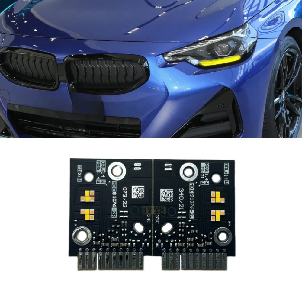 

CSL Yellow Angel Eye LED Boards For BMW 2 series G42 M2 G87 M235i DRL LED Headlight DRL Daytime Running Light Module