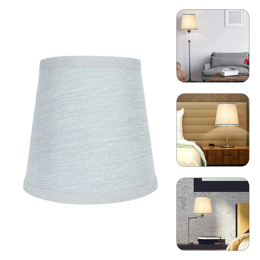 

E14 Lamp Shade Durable Cloth Material Dust-Proof Cover Handmade Screw Fix for Chandelier Wall Bedroom Living Room Lamp