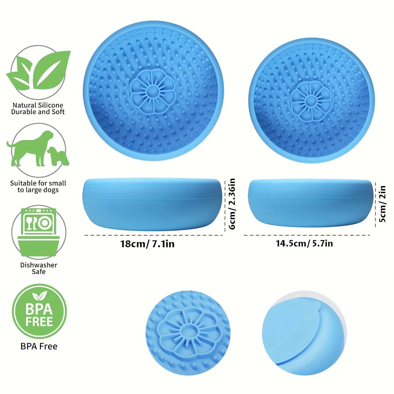 Soft Silicone Slow Feeding Bowl, Speed Feeder Slow Eating Pet Licking Bowl