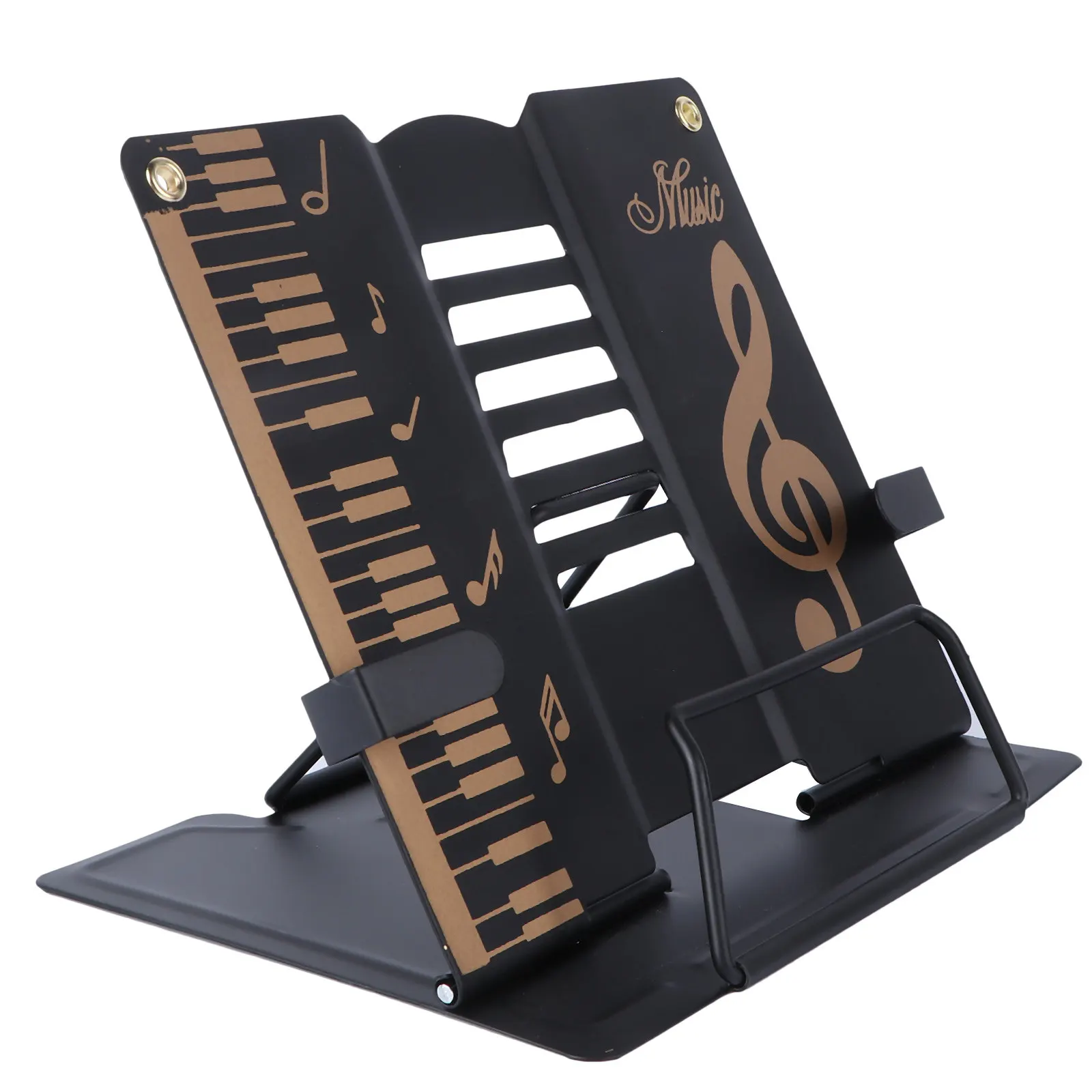 

1Pcs Adjustable Reading Rack Metal Desktop Book Stand Multifunctional Kids Reading Shelf Music Score Holder for Home Office