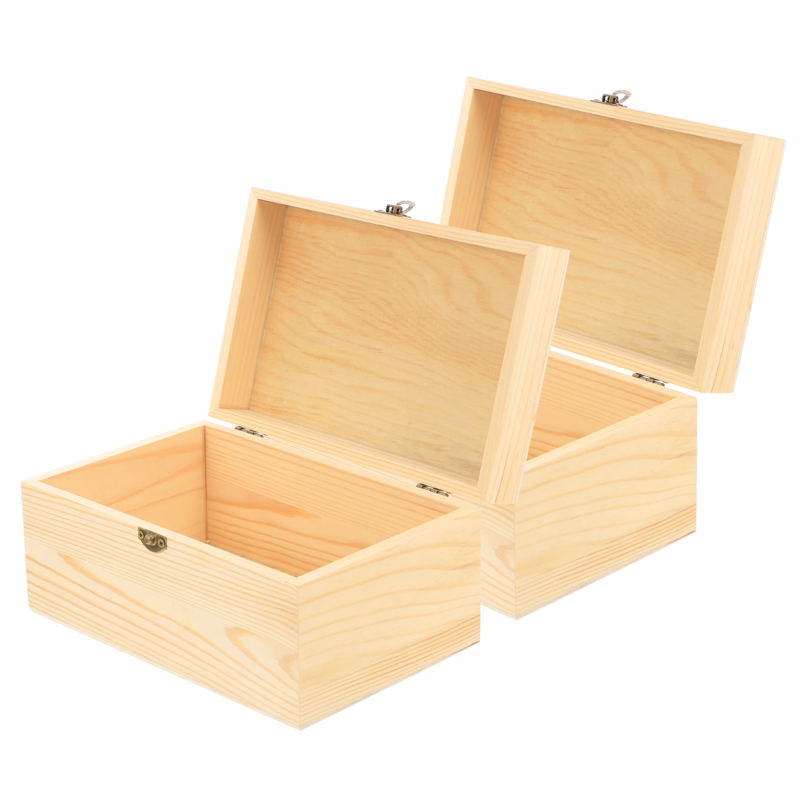 

2 Pcs Jewelry Box Storage Case Boxjewelry Multifunction Boxes Jewellery Container with Lid