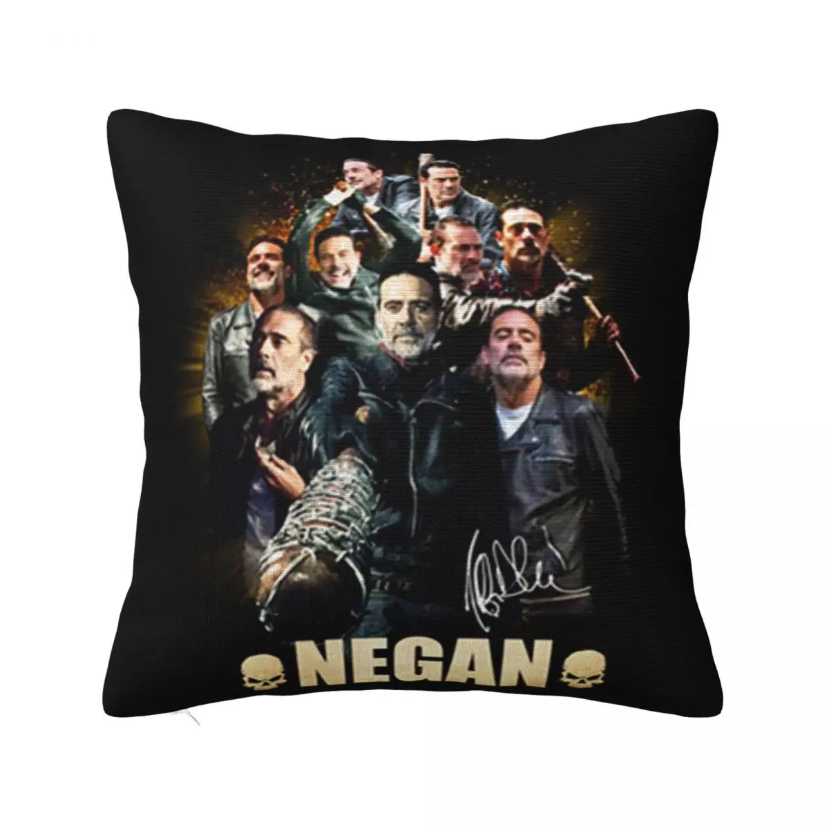 Negan Signature The Walking Dead Women Men Splicing Design Slim Fit Female Autumn Swag Homme Pillow Case