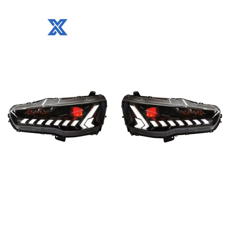 Led  Headlights   for  Lancer EVO X  Car Accessories  Original  AFS  Headlamp  DRL