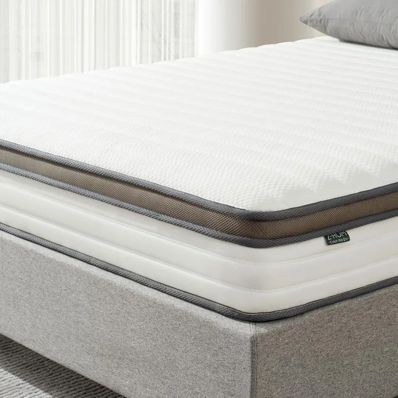 King Mattress, 10 Inch King Memory Foam and Spring Hybrid Mattress,Mattress in a Box with Independent Spring