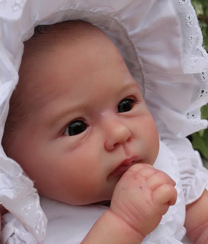 

20inch Reborn Doll DIY Kit - Unfinished Unpainted Blank Parts with Cloth Body And Eyes for Sweet Baby Craft