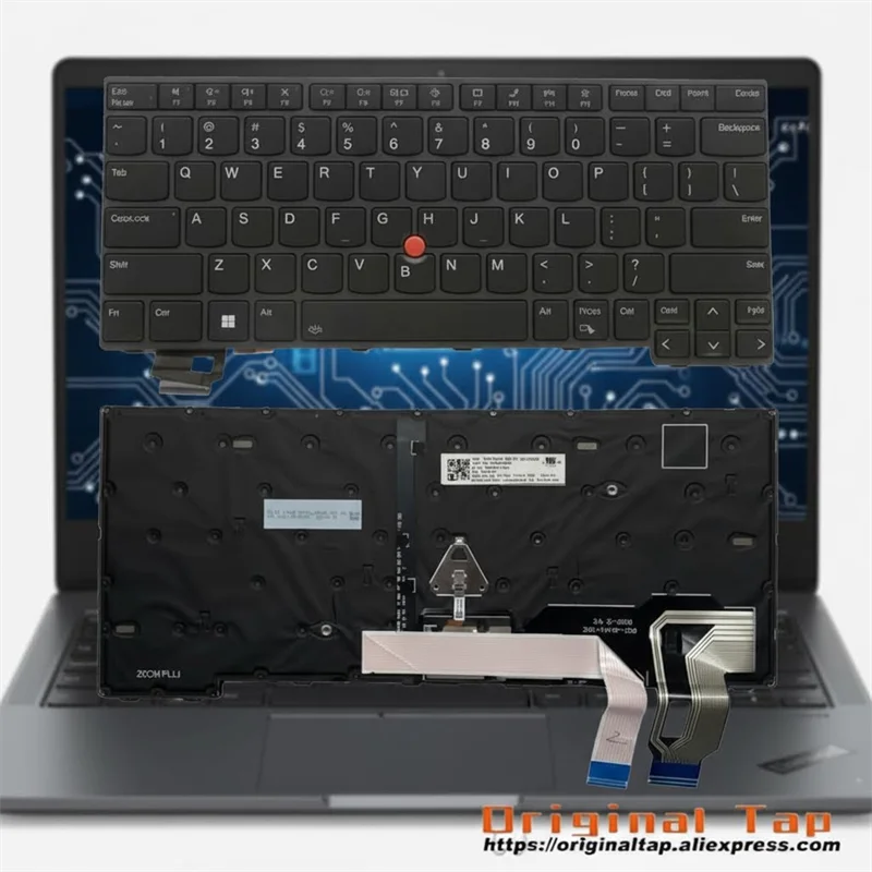 US English Backlit Keyboard for Lenovo Thinkpad T14 P14s L14 Gen 3 4 5N21D67970 5N21D68058 5N21D68160 5N21D68234 5N21D68265 5N21