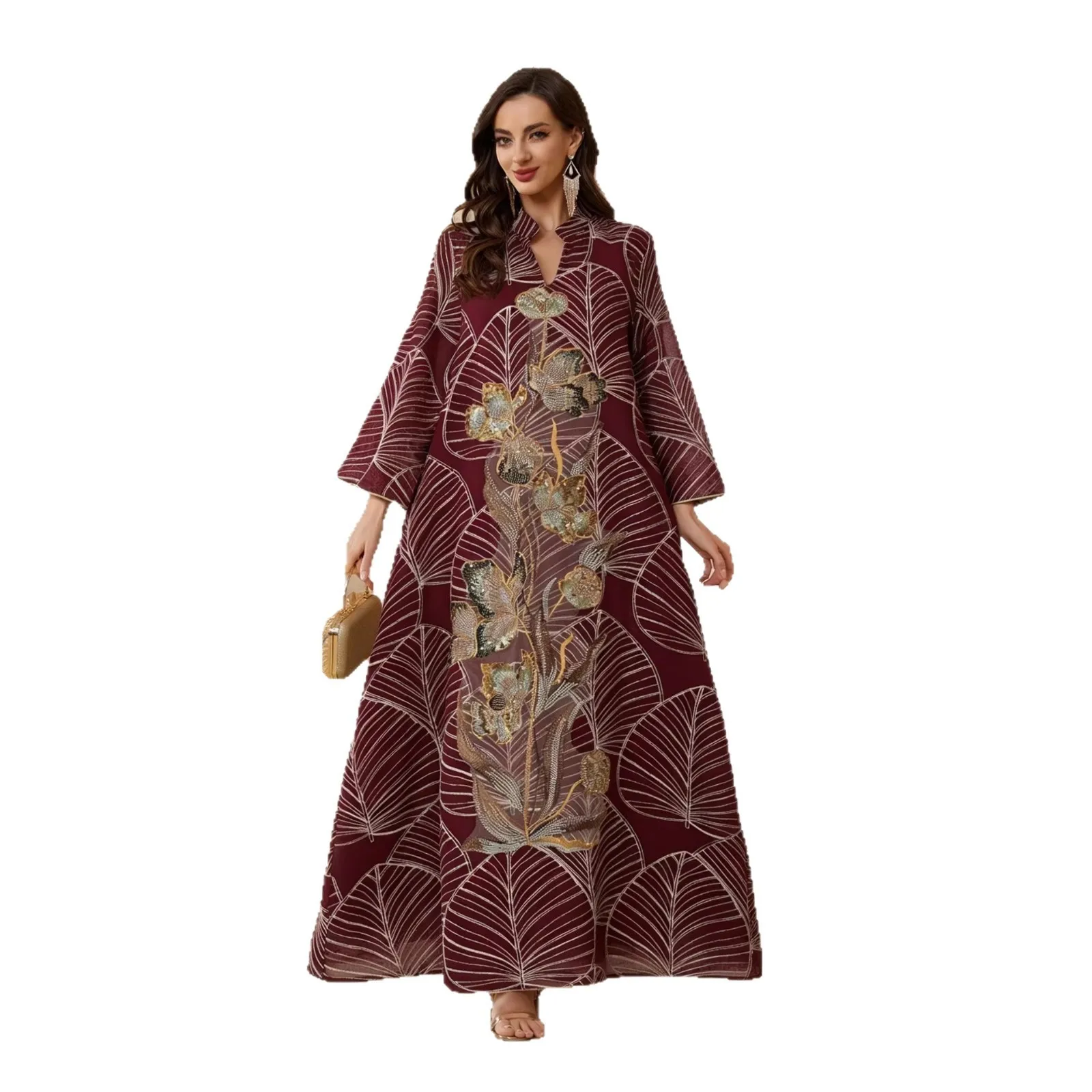Dubai Mesh Embroidery Women Dress Abaya Islam Party Dresses Muslim Jalabiya Ramadan Vestidos Largos Arab Long Robe Morocco 2026 2