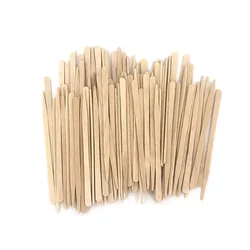 100PCS Woman Wooden Body Hair Removal Sticks Wax Waxing Disposable Sticks Beauty Toiletry Kits Wood Tongue Depressor Spatula