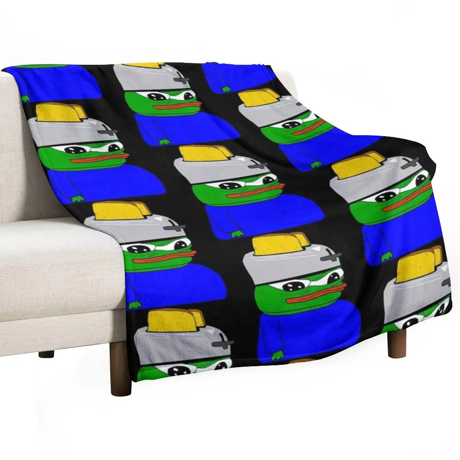 

Rare Pepe Toaster Head Apu Throw Blanket Bed covers Luxury Thicken Quilt Fashion Sofas Blankets