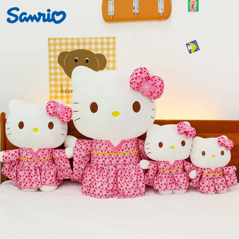 

50/60/80 см большой размер Hello Kitty Hello Kitty аниме плюшевая кукла Kawaii украшение комнаты плюшевая детская подушка праздничный подарок