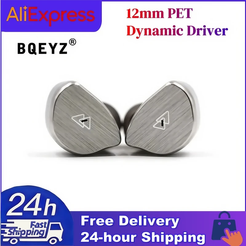 

BQEYZ BQ10 12 мм ПЭТ динамический драйвер Hi-Fi проводные наушники-вкладыши IEMs 0,78 мм 2-контактный съемный OFC посеребренный кабель