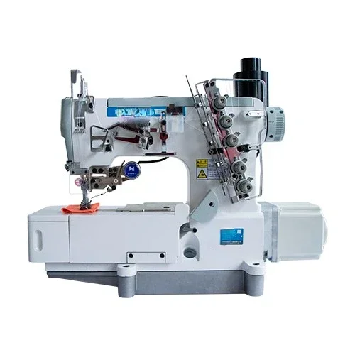 Hot Salesdrive Pneumatci High Speed Interlock Sewing Machine With Pneumatic Auto TrimmerHK-500PUT Applicable Common Thin Materia
