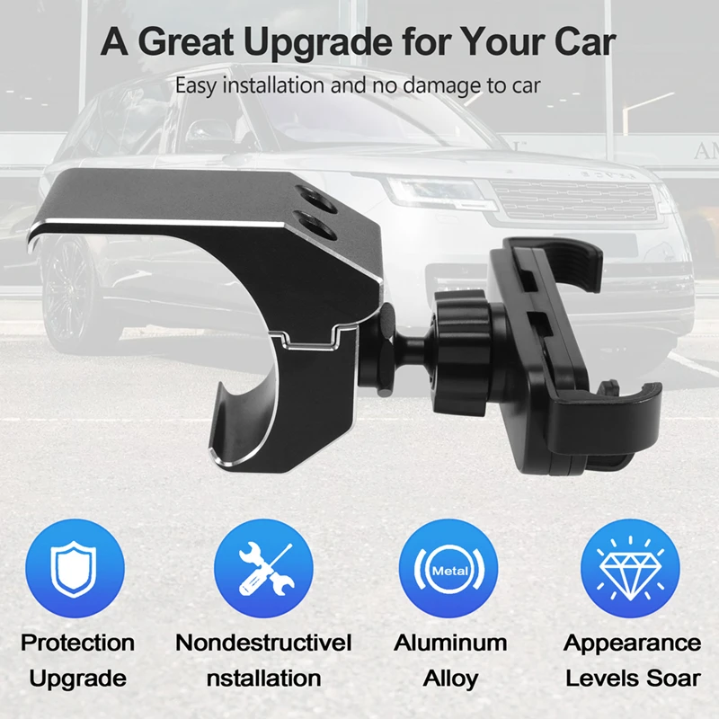 Dashboard Side Phone Holder Mount Aluminum Alloy For Land Rover Defender 90 110 2020 2021 2022 Car Accessories