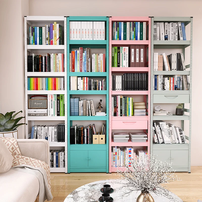 

Семислойная стальная книжная полка от пола до потолка, встроенная у стены, многослойная полка для хранения дома в гостиной, bookca