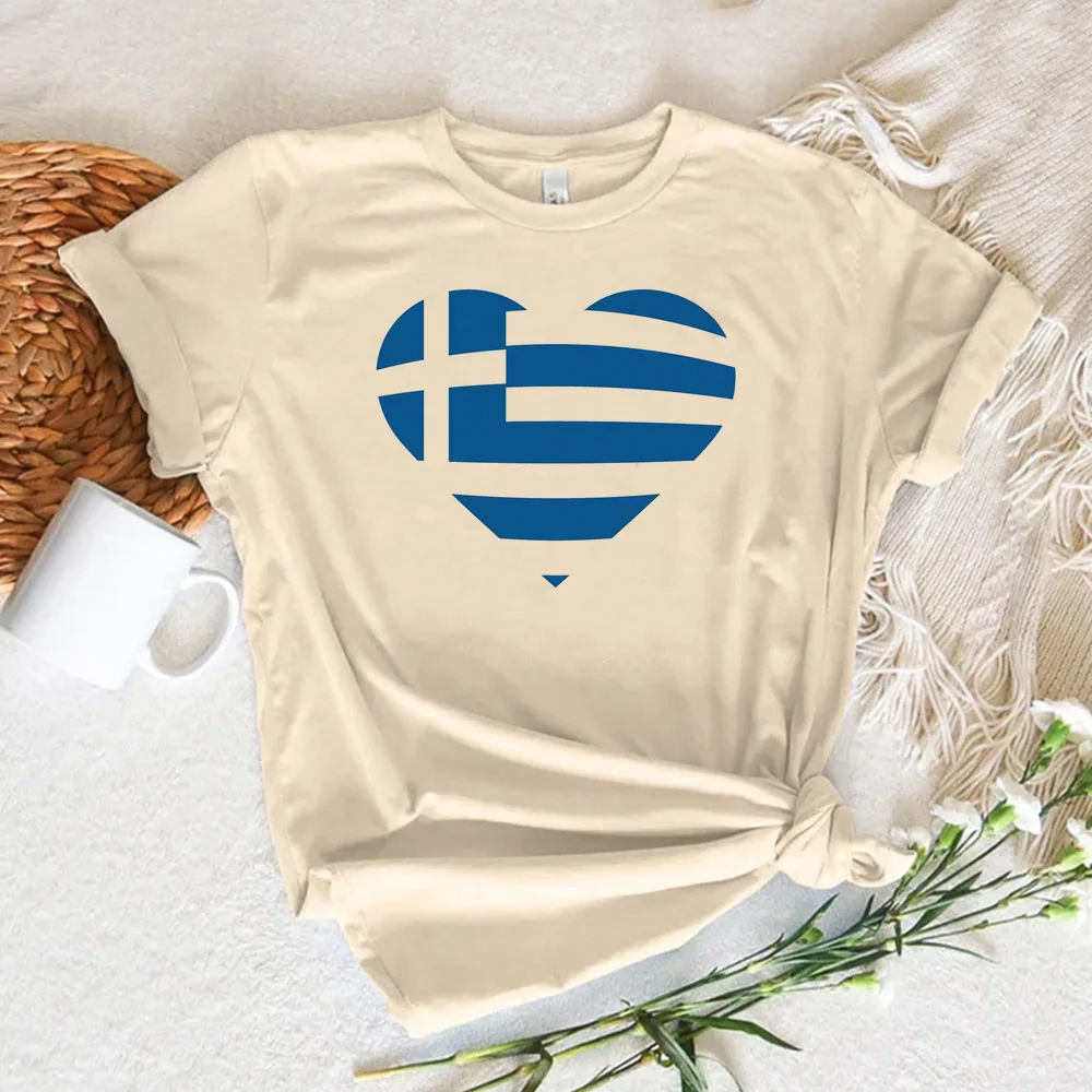 Greece t-shirts women comic streetwear tshirt female manga designer Japanese clothes