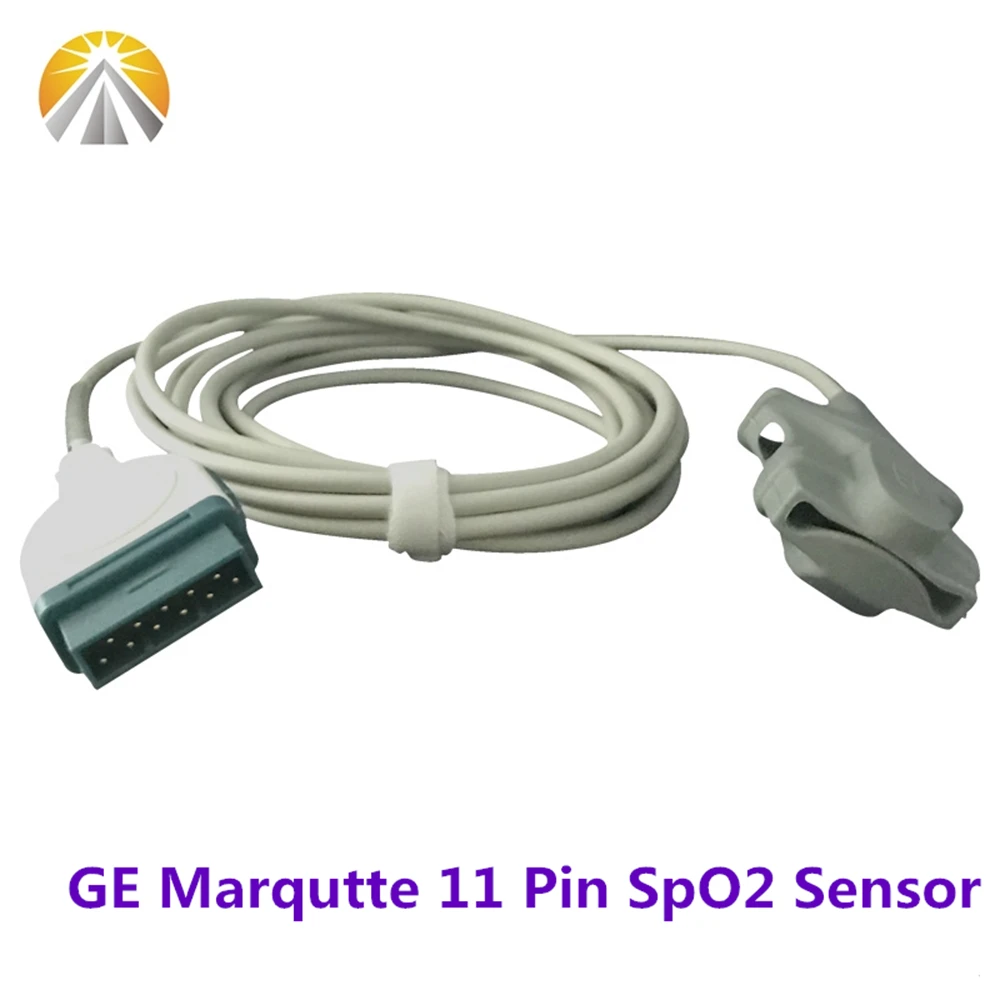 Full Types For GE Marqutte SpO2 Sensor Reusable 11 Pin with Non Oxi Tech Dash 3000 4000 Eagle 1000 4000 Solar 8000 NE-LL-COR