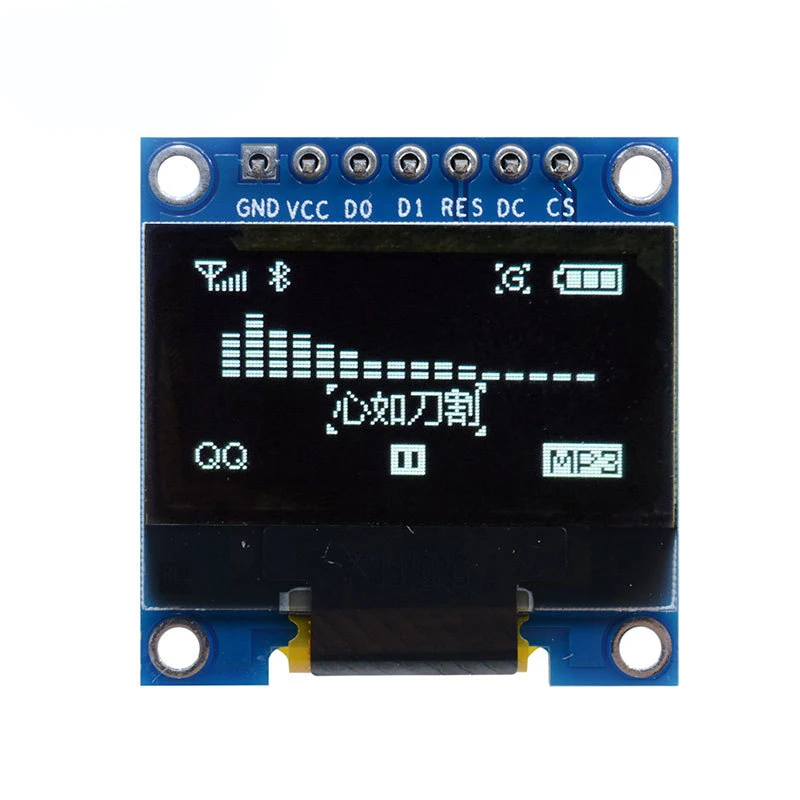1/2~50/100Pcs 0.96 inch 7-Pin OLED Display Screen OLED Module Compatible With SPI/IIC Blue/White/Yellow Blue Dual Colors