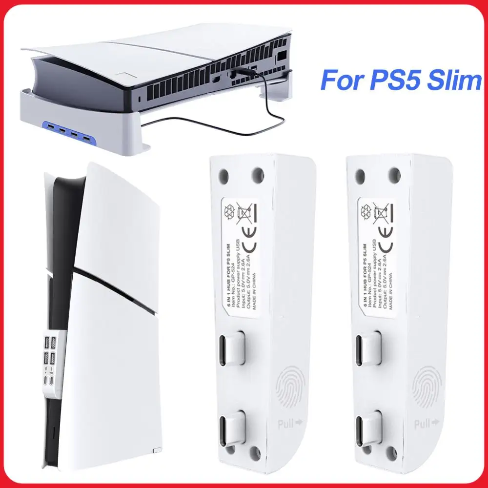 

USB-хаб с 4 портами USB и 2 портами Type-C, расширитель USB-портов, USB-сплиттер, адаптер-хаб для PlayStation 5 Slim