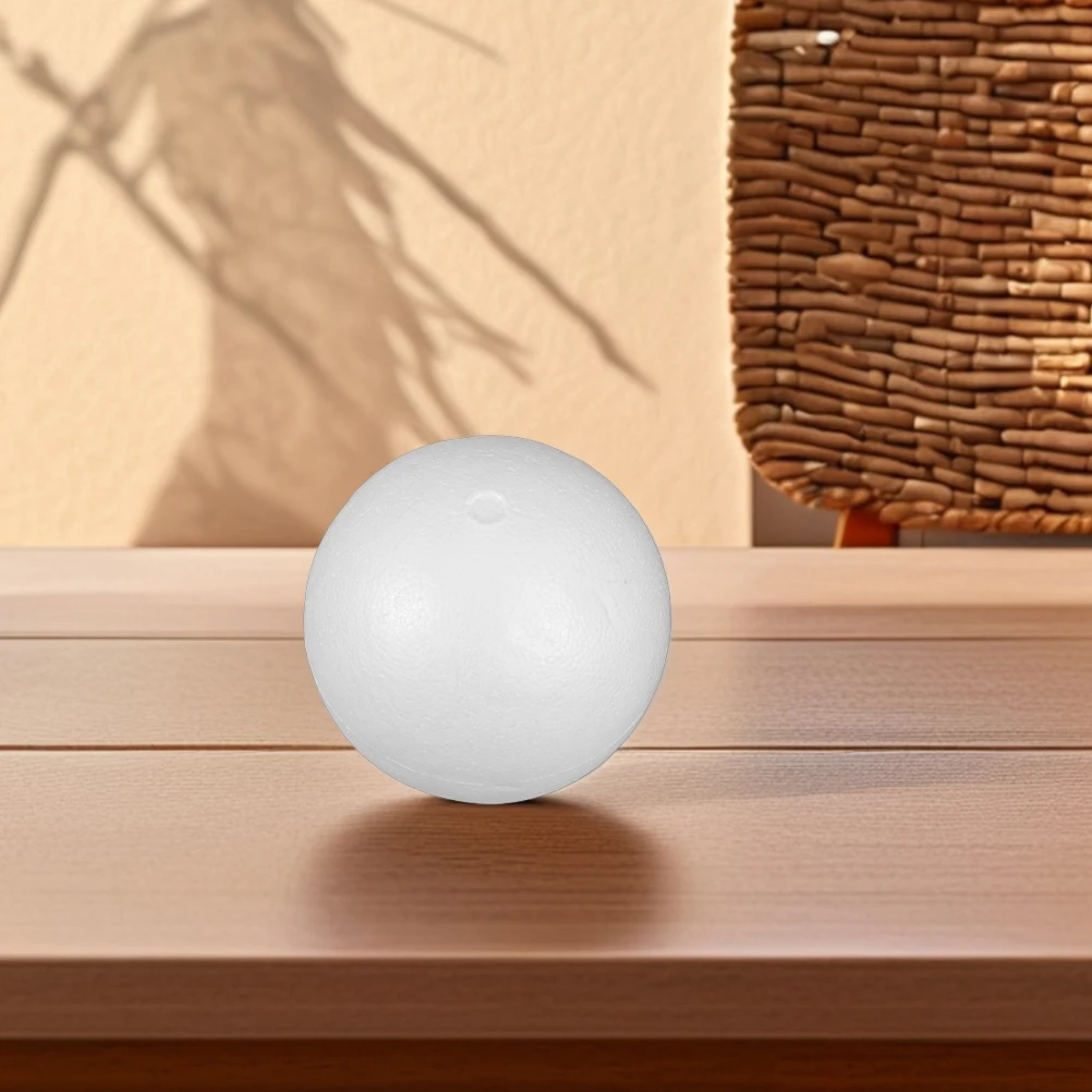 

3pcs Foam Ball White Polystyrene Solid Hollow Round DIY Material Wedding Decor Photo Ornament Craft Balls Smooth Blank Props
