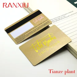 Custom Luxury Golden PVC Laser Hot Stamping VIP Membership Loyalty Plastic Business Cards