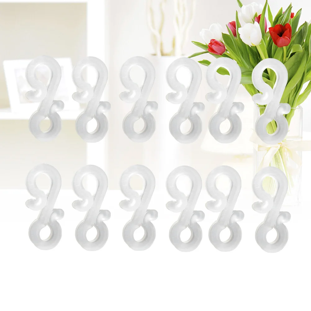 

120Pcs Christmas Lamp Hooks Mini S Clip Holders for Gutter Outdoor String Lights Hanging Clips for Christmas Decoration