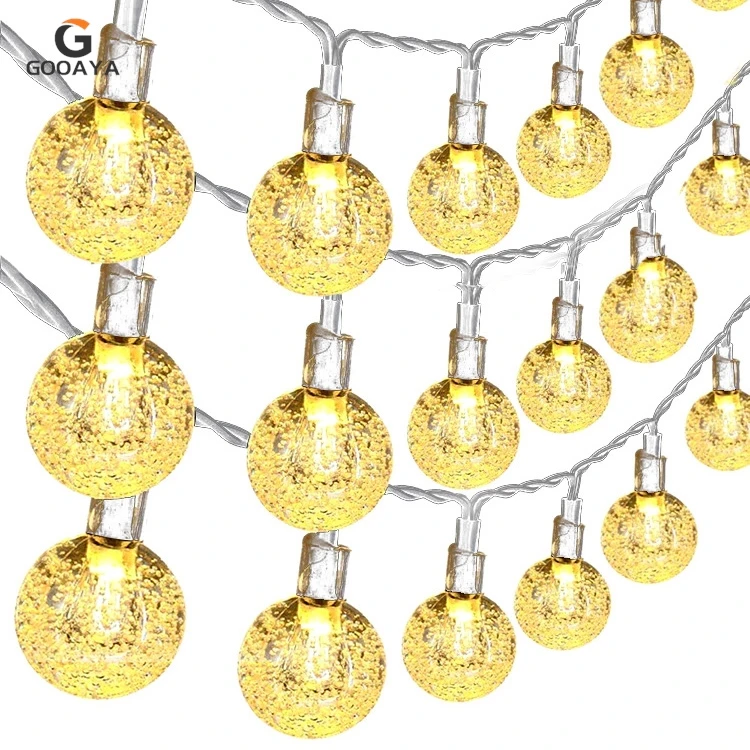3METER 6M 40LED Crystal Ball Fairy light Garland String Lights Flash Indoor Holiday Lamp 20/40 LED Fairy Lights USB Operated
