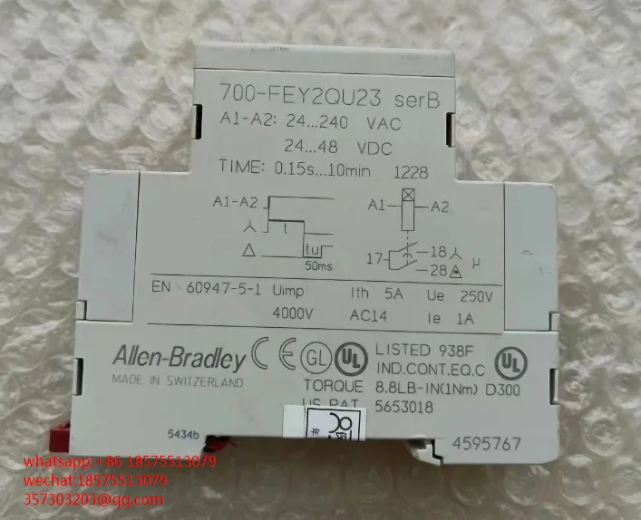 FOR ALLEN-BRADLEY 700-FEY2QU23 Relay 1 PIECE