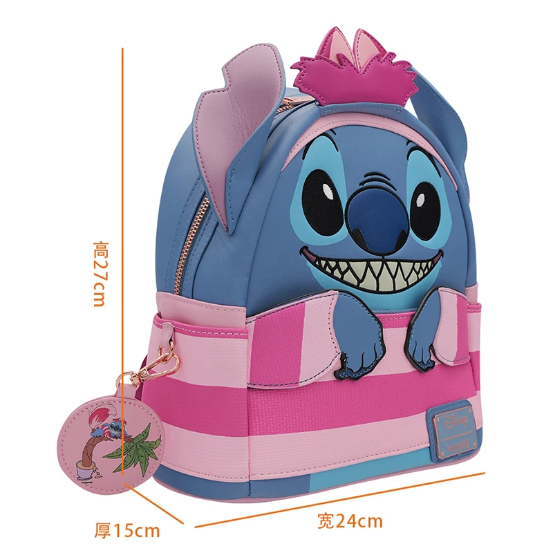 Loungefly أنيمي شخصية غرزة سلسلة لطيف حقيبة ظهر صغيرة صنعة noctilucent السفر التجميع تخزين الهدايا الطرفية #6