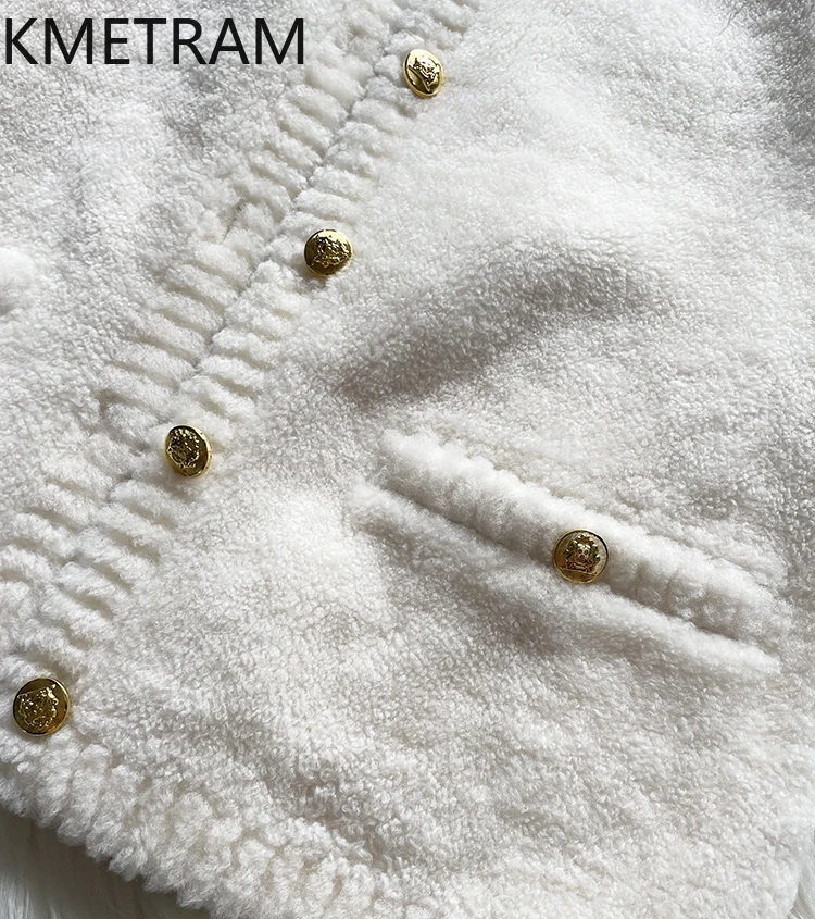 100% Natural Merino Wool Sheepskin Double Faced Fur Jacket Woman Short Real Fur Coat Women Winter Clothes 2025 шуба женская