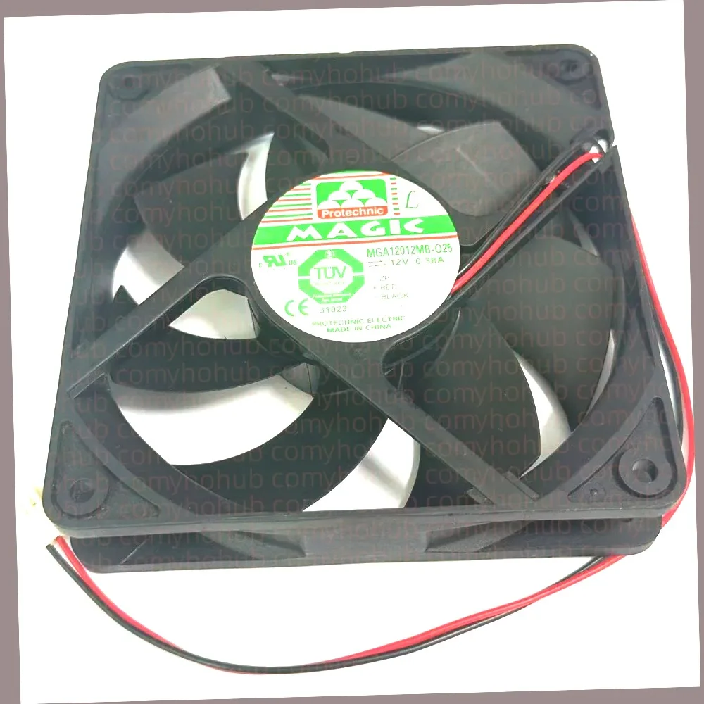 MAGIC MGA12012MB-A25  DC 12V 0.38A 2-Wire 120x120x25mm Server Cooling FanIndustrial Equipment Ventilation