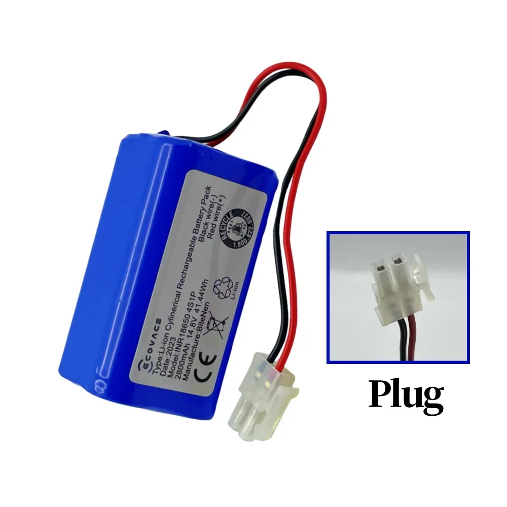 4S1P 14.8V 2800mAh Battery for Ecovacs Deebot N79, N79S, DN622 & Eufy RoboVac 11, 11S, 12, 15C, 15T, 35C, G10 Hybrid, G30