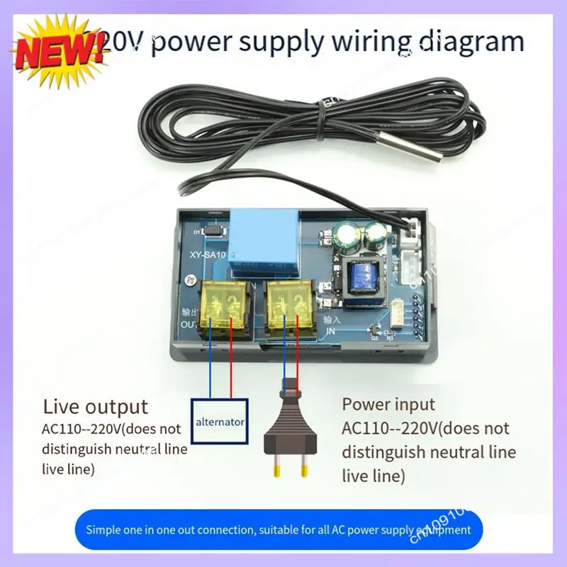 

T24C SA10W WIFI термостат регулятор температуры цифровой дисплей термостат сигнализация высокой и низкой температурой простой в использовании