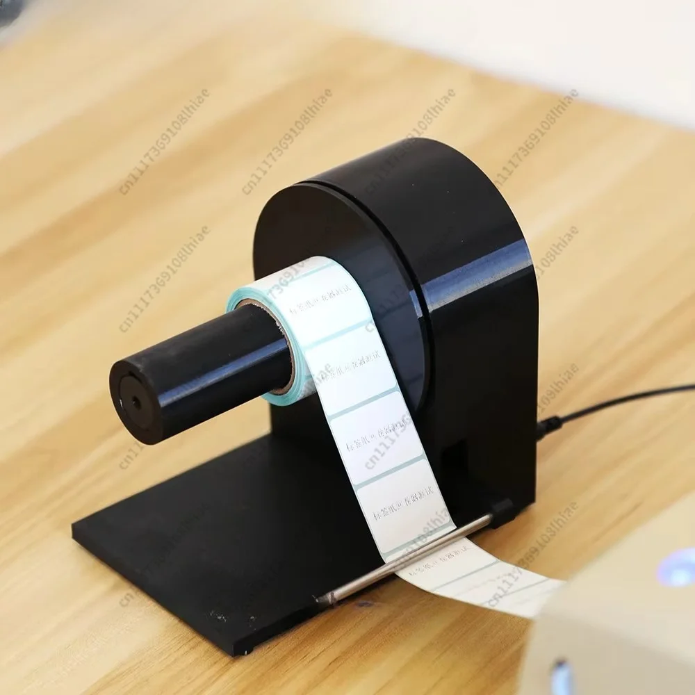 Barcode Sticker Rewinding Device Automatic Mini Electric Label Rewinder Machine Micro