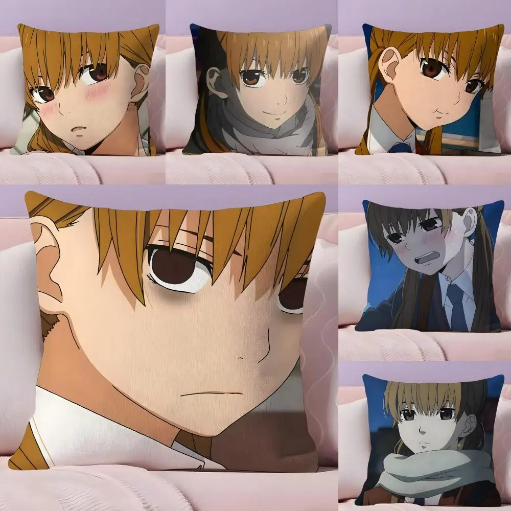 

Shizuku My Little Monster Pillow Case Silky Short Plush with Invisible Zipper Dustproof Sofa Cushion Cover for Home Decor