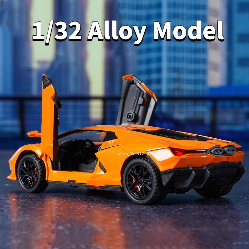 

1/32 Aventatadlor Alloy Toy Diecast Car Model High Simulation Metal Sound Light Pull Back Cars Models for Boys Collection Toys