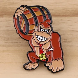 Street Games Gorilla Lapel Pins Metal Enamel Pin Cartoon Brooches For Women Badges On Backpack Jewelry Gift For Fans Friends