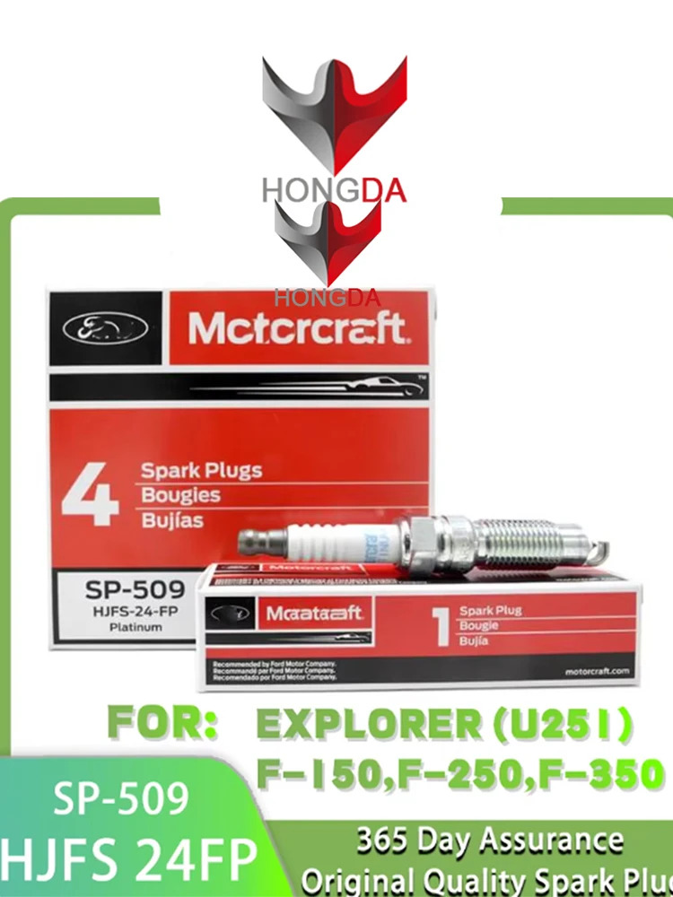 HONGDA  SP-509 HJFS24FP SP509 Platinum Spark Plugs For Ford F150 F350 F250 Mercury Explorer Mustang Expedition HJFS-24FP