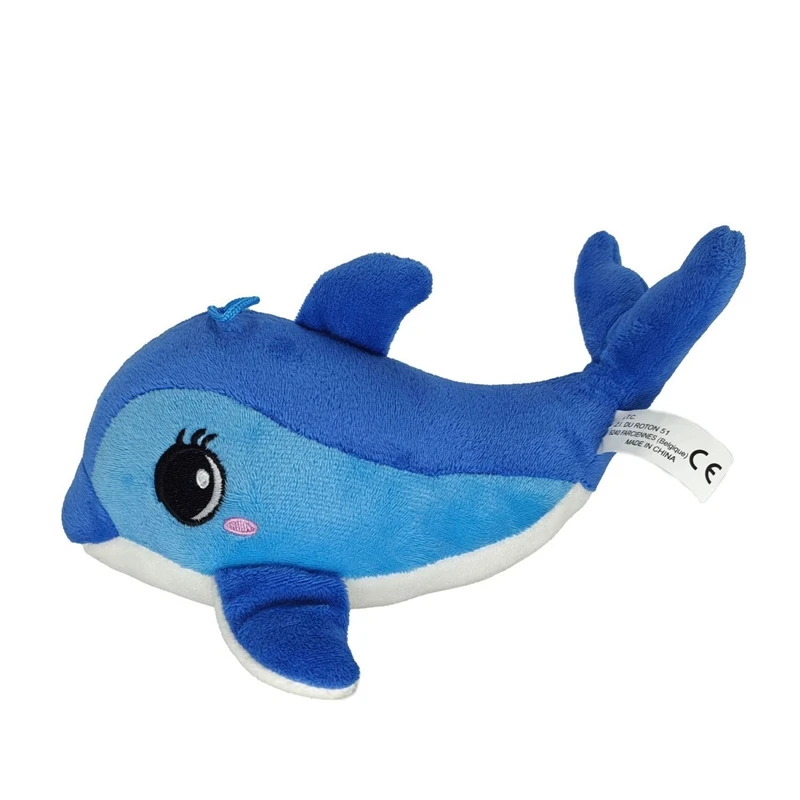 25CM Cute Dolphin Baby Plush Toy Ocean Super Soft Pendant Small Exquisite Doll For Children's Birthday Christmas Gift