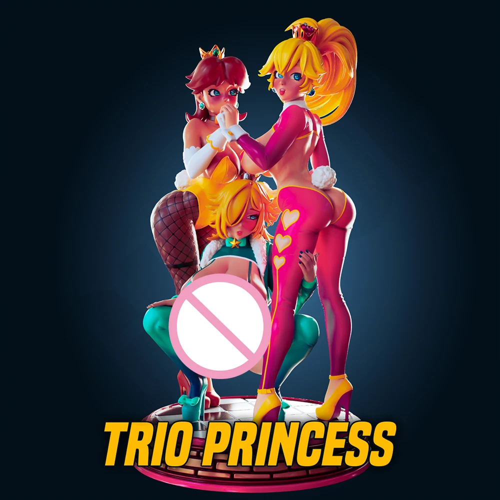 

1:24 FUTA Officer Rhu Trio Attached NSFW 3d Print Resin Toy Kit Gk Unpainted Figurine Diy Unassembled Statue Figures Model Toys