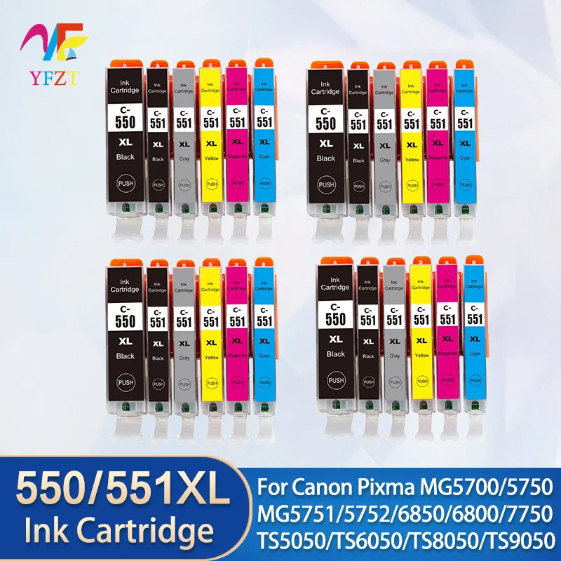 PGI-550 CLI-551 PGI550XL Compatible Ink cartridge For Canon PIXMA MG5450 MG5550 MG6350 MG6450 MG7150 IP7250 MX725 MX925 IP8750