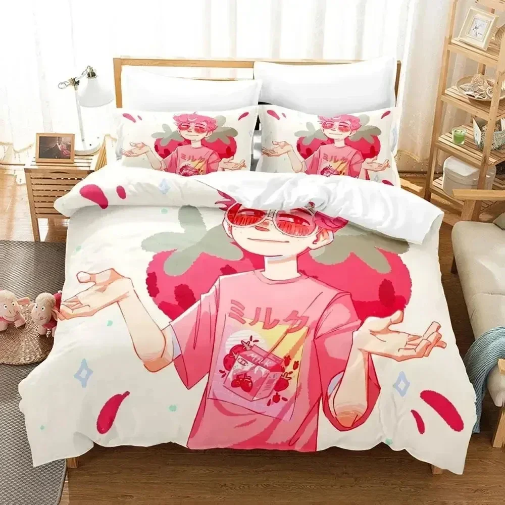

Cartoon GeorgeNotFound Bedding Set Duvet Cover Bed Set Quilt Cover Pillowcase Comforter king Queen Size Boys Adult Bedding Set02