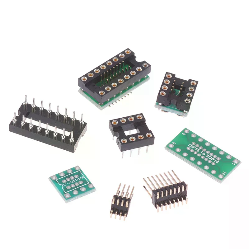 1/3Pcs Operational Amplifier Detachable Interconverter Dip8 To Sop8 / Dip16 To Sop16 Sound Card Testing Replacement DIY Parts
