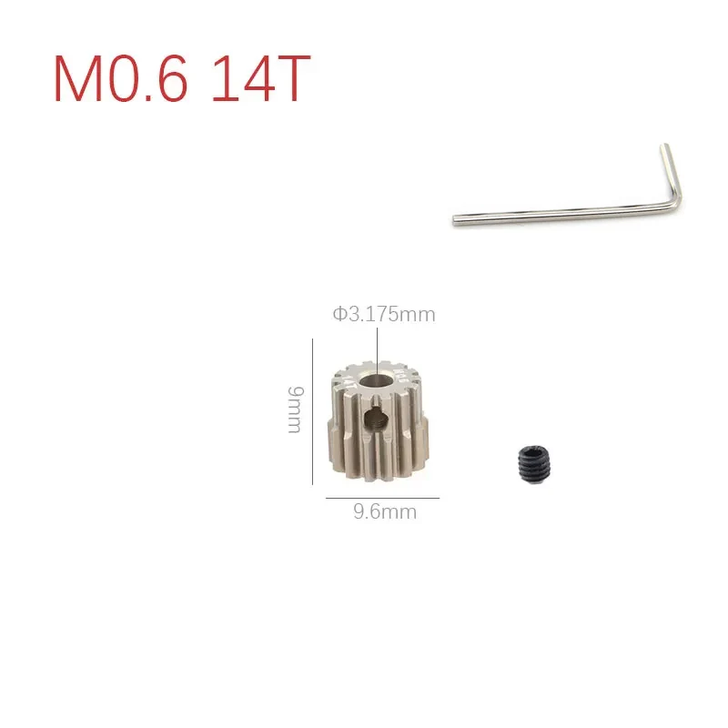 

M0.6 Metal Gear 13T 14T 15T 16T 17T 18T 19T 20T 21T 22T 23T 24T 25T 26T 27T 28T 29T 30T 31T 32T 33T Pinion for Motor 1/10 RC Car