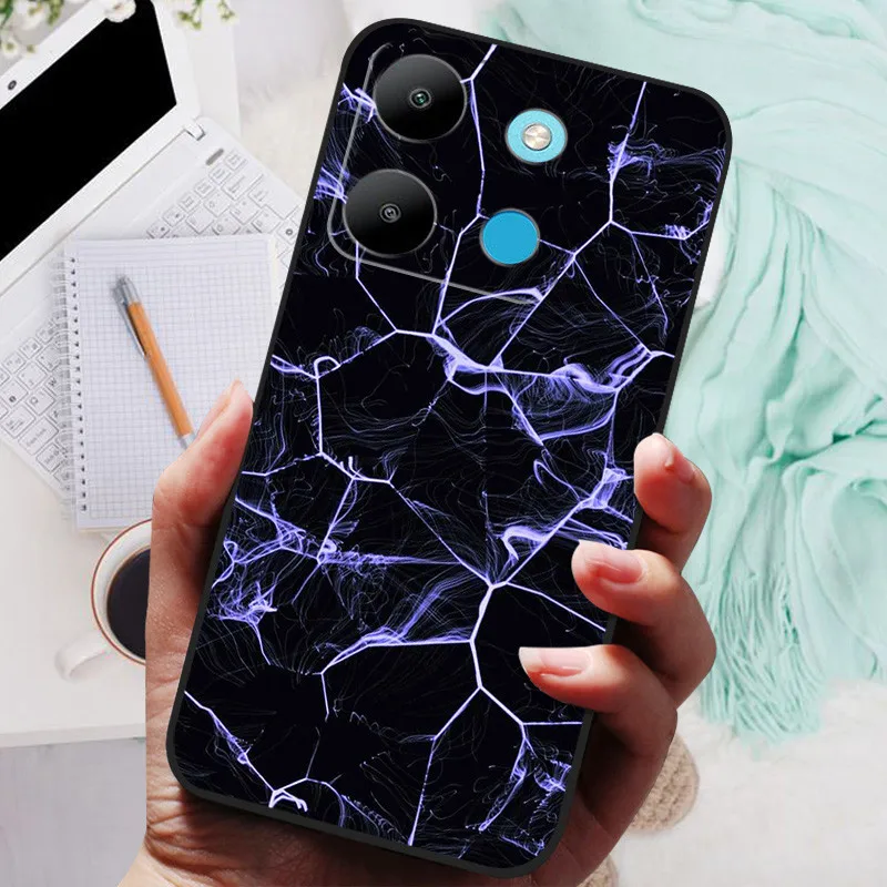 Funda de silicona a prueba de golpes para Infinix Smart 7, carcasa suave de TPU para teléfono Infinix Smart7 X6515 Smart 7, coque de dibujos animados