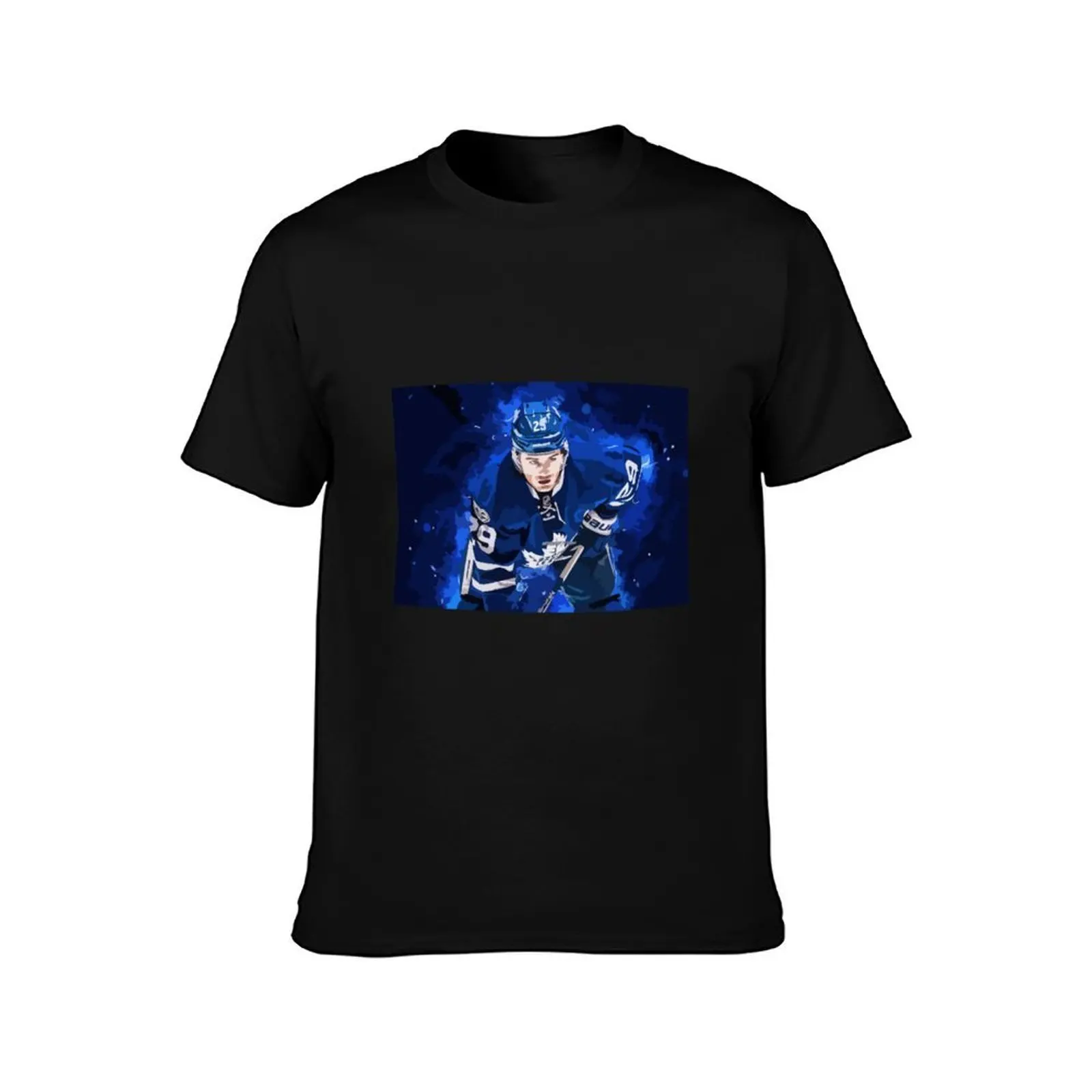 William Nylander Painting T-Shirt, Summer Casual Cotton Tee, Oversized Streetwear Tops, Vintage Graphic Print, Unisex Men Women