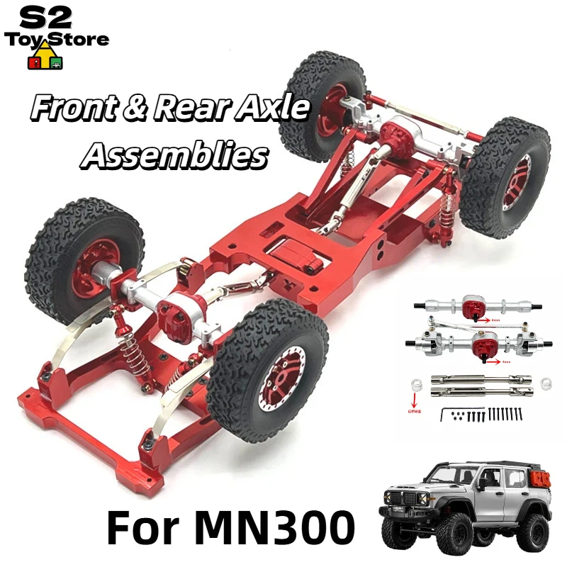 

Модернизированный передний и задний мосты MN с выходным валом 4 мм и приводным валом для радиоуправляемых внедорожных краулеров MN82 MN78 1/12 Tank 300